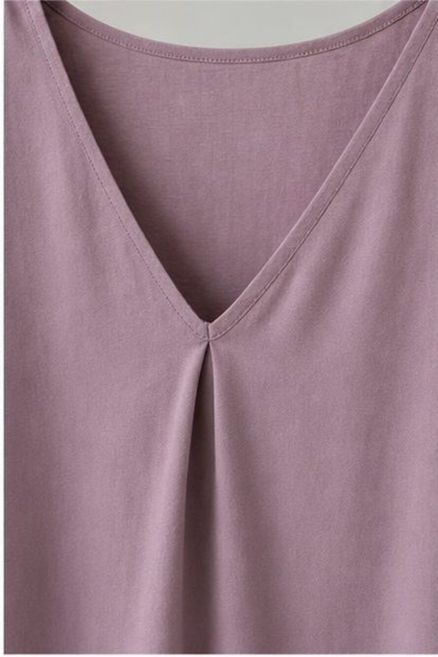 Mauve Button Blouse - Picture 4 of 6